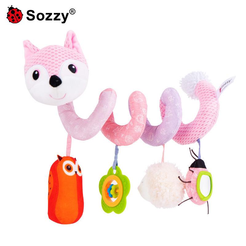 Baby Crib Mobile With Plush Fox Toy For Sleep And Development