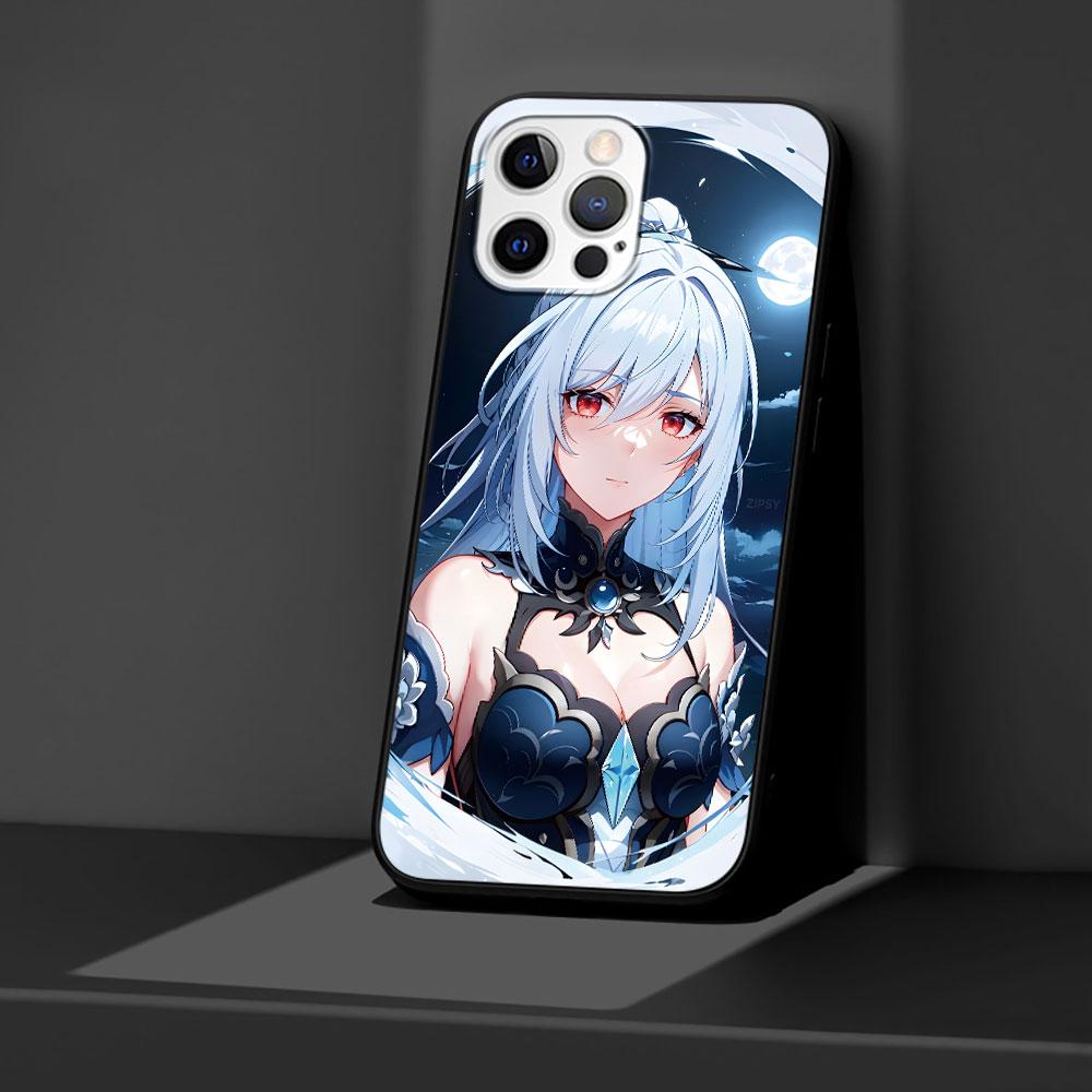 

Чехол Jingliu Honkai Star Rail для Apple iPhone 11 14 13 15 Plus 12 Pro Max 7 8 XR X XS, черный силиконовый чехол для телефона iPhone 7(8)