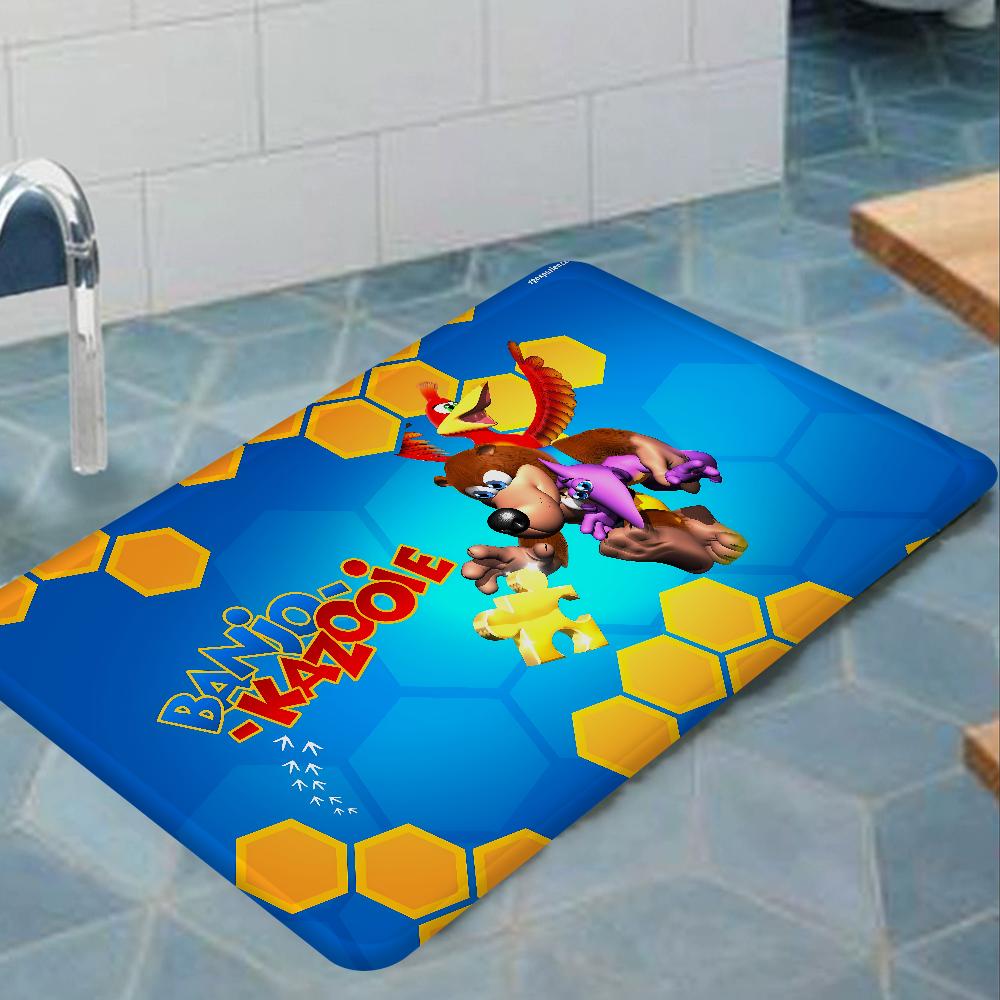 Banjo Kazooie Floor Mat Retro Multiple Choice Living Room Kitchen Rug Non-Slip Modern Home Decor