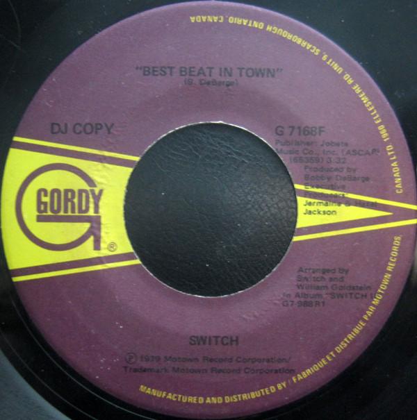 

7inch Record SWITCH - Best Beat In Town G7168F Gordy 1979 Canada Soul/Funk Used