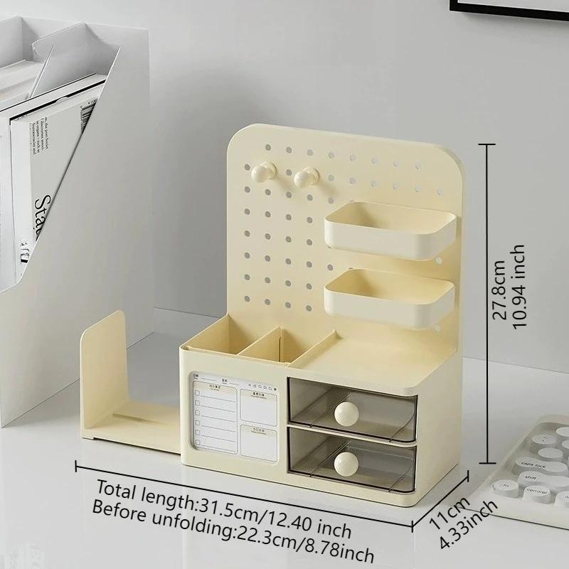 Креативный настольный органайзер с ящиком подвесной доской экономией места расширяемой книжной полкой многофункциональной стойкой для сортировки и хранения мелочей 1770₽