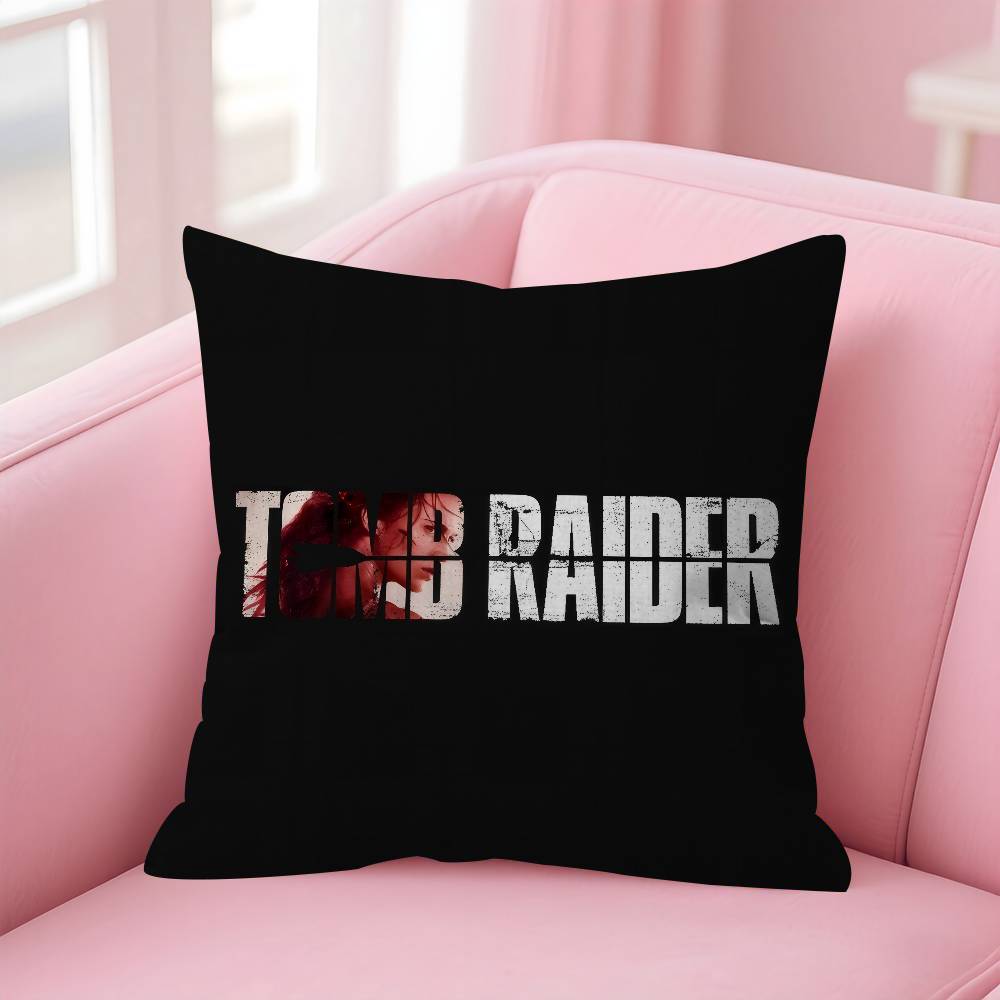 Lara Croft Tomb Raider Game Pillow Gift Home Office Decoration Pillow Bedroom Sofa Car Cushion Coverpillow Case