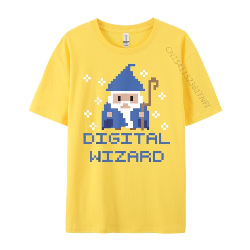 Digital Wizard Tech It Support Computer Gamer Gaming Graphic T Shirts Men Cotton Christmas Shirt Tshirt