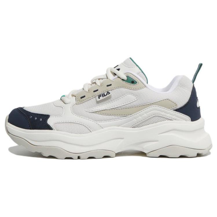 

FILA Wood Block Low top Casual Shoes Unisex White Korean Style 1RM02258E_896 240