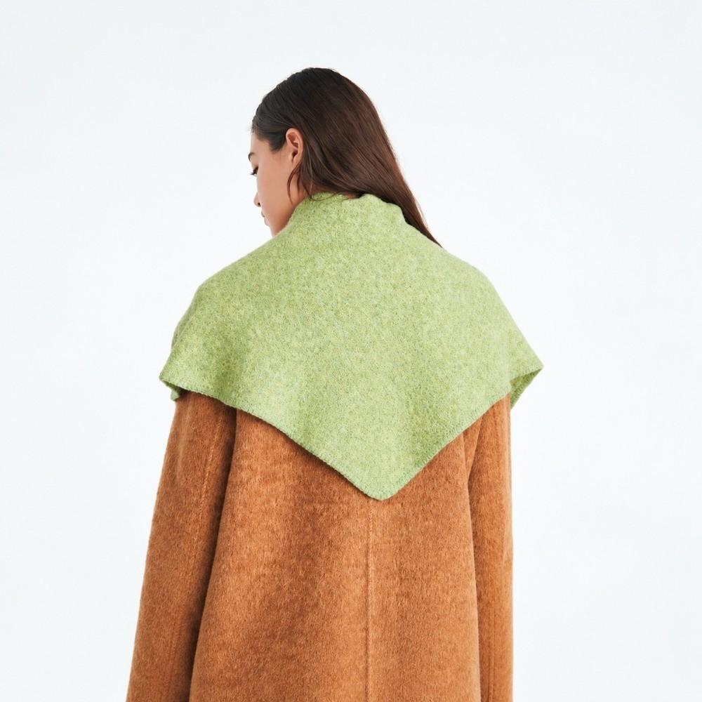 Windproof Triangle Shawl Wool Cross Scarves All-match Knitted Scarf Clothing Accessories