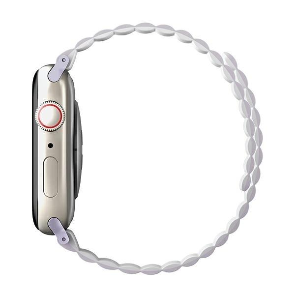 Uniq Strap Revix Apple Watch Series 4/5/6/7/8/Se/Se2/Ultra 42/44/45Mm. Reversible Magnetic Lilac-White/Lilac-White