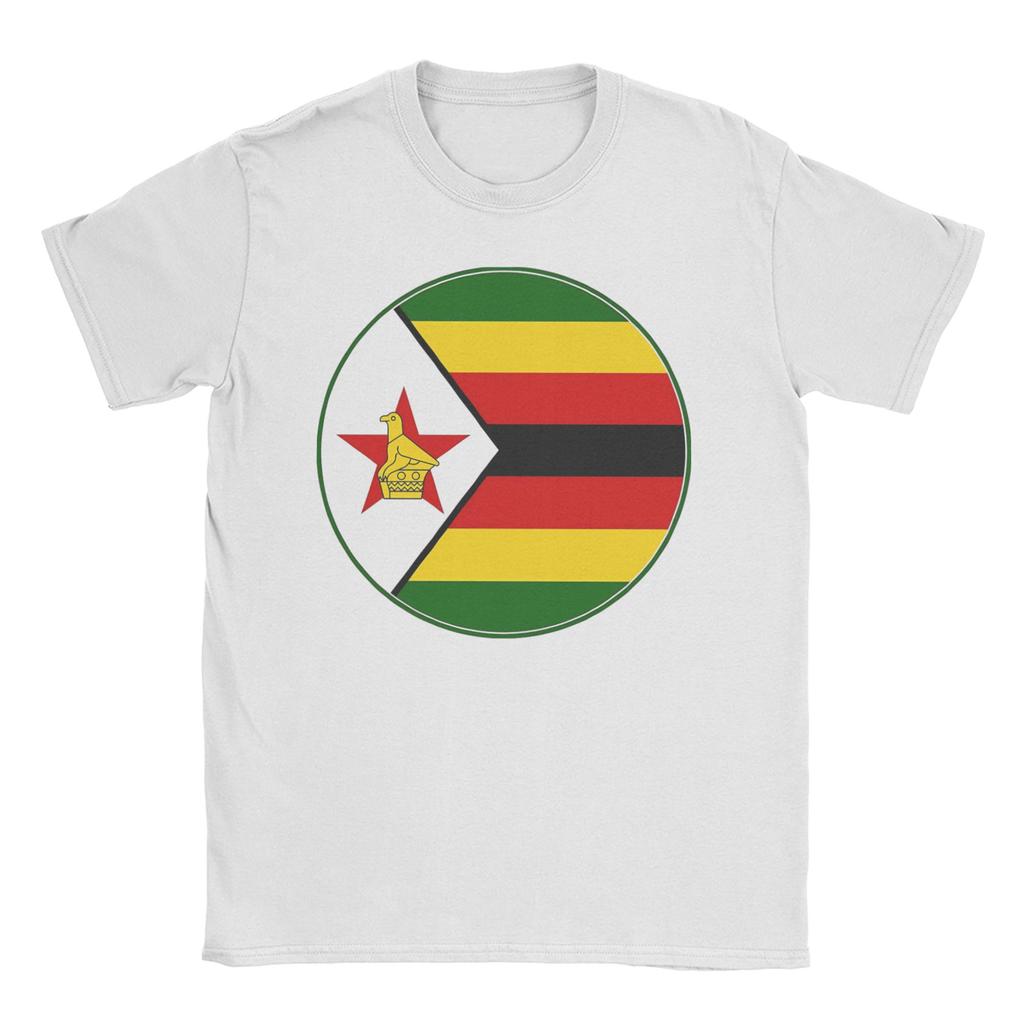 Coat of Arms of Zimbabwe Unisex Women T Shirts Unique Tee Shirt Short Sleeve Crewneck TShirt Pure Cotton Gift Idea Clothes