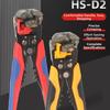 Automatic Crimping Pliers Wire Stripper Electrophoretic Black Painted Finish Automatic Adjustable Stripping Track