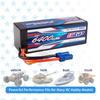 SIGP 4S 14.8V 6400mAh LiPo 100C EC5 Plug Hard Pack Battery for RC Drones, RC Trucks, RC Truggys, RC Models, FPV Racing, Two Packages