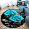 Rose Garden Elegance Round Rug Home Soft Decorative Anti Slip Yoga Table And Chair Mat Carpet Outdoor Floor Mat Carpet S5