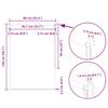 Verdunkelungsrollo Grau 90 x 150 cm Stoffbreite 85,7 cm Polyester