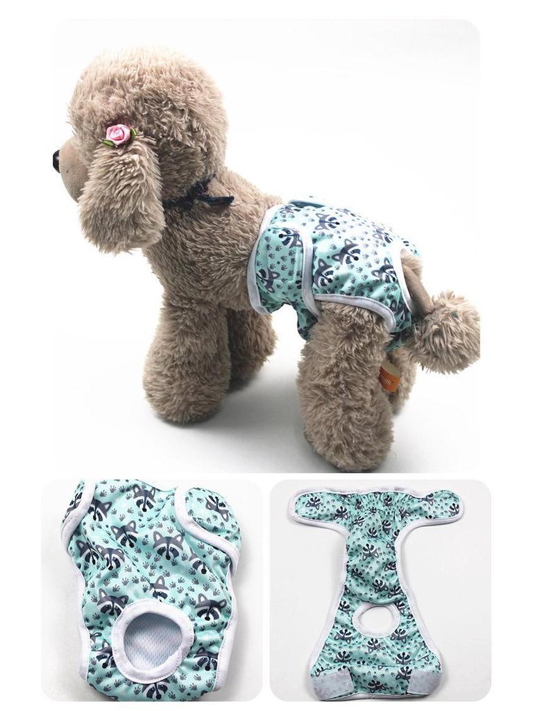 Pet Printed Anti-Harassment Menstrual Diapers for Female Dogs