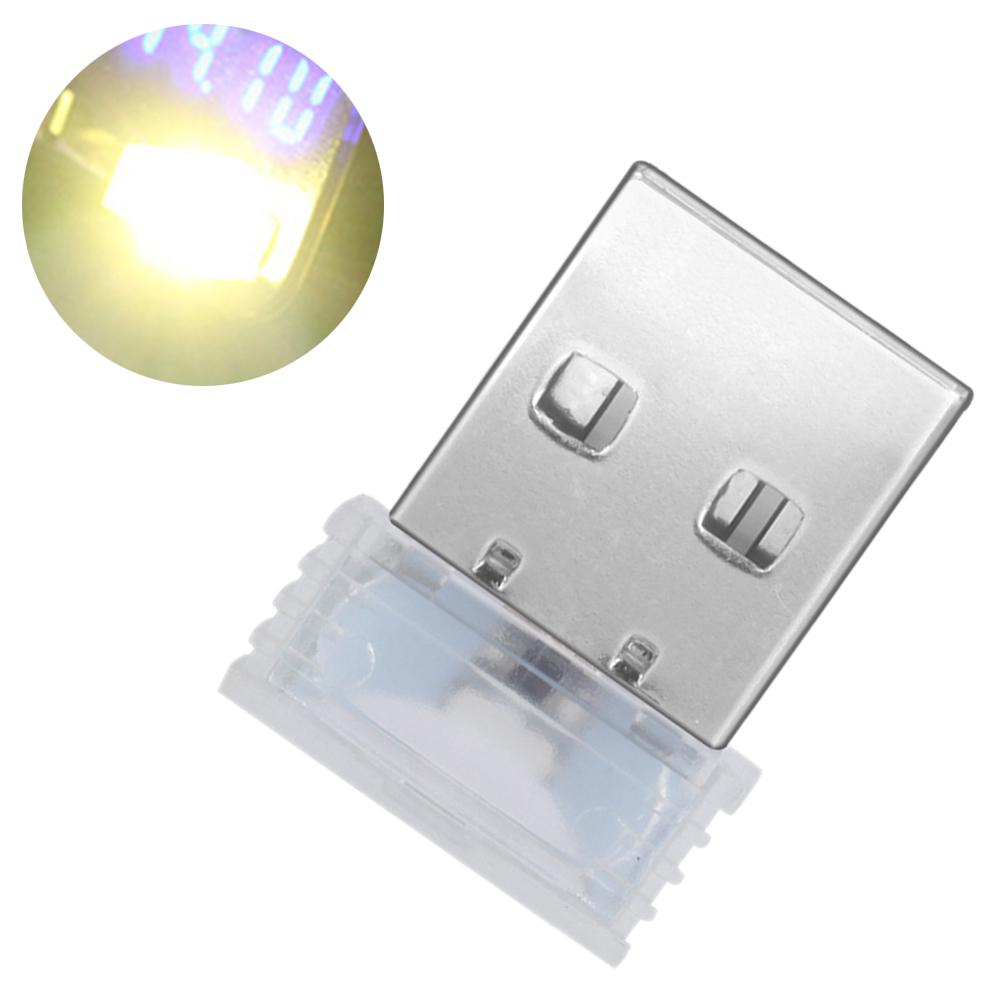 

Автомобиль Yours Baby USB LED Авто Атмосфера Световое освещение салона Лампа окружающего освещения жёлтый