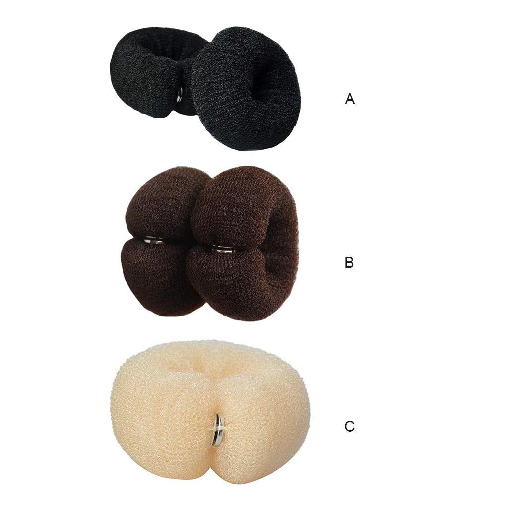 Anello Portautensili per Capelli da Donna in Nylon Elegante Accessori Fascia per Capelli per Chignon da Interno Esterno Matrimonio Danza