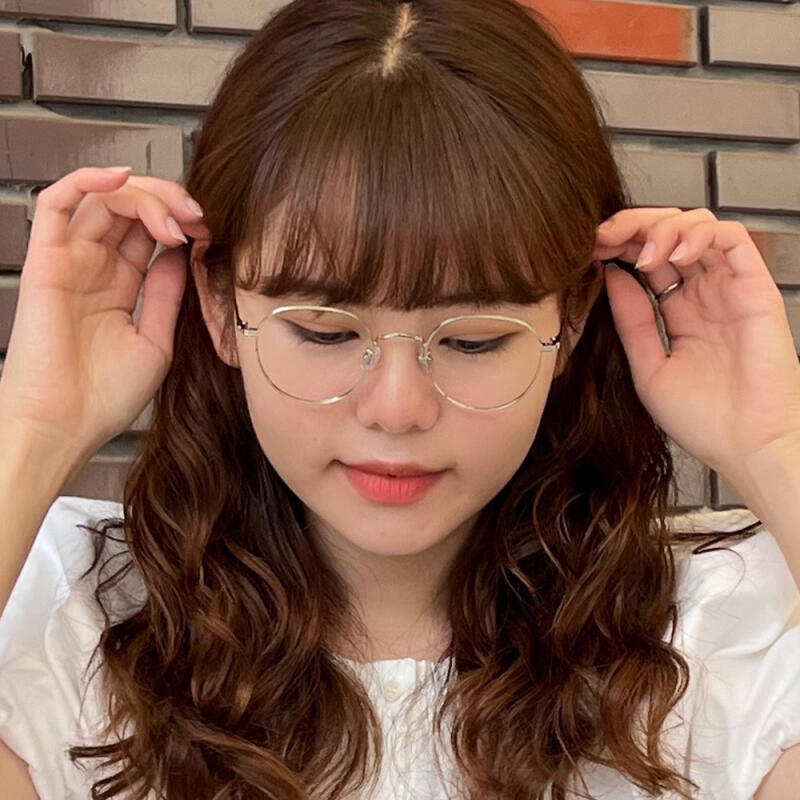 SBKA Liu-C02 Silver Frame Glasses (Blue Light Blocking)