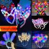 Luminous Feather Bunny Ear Plush Headband Hair Clip - Fun Accessories & Gifts