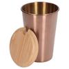 500ML Stainless Steel Beer Mug with Lid Single Layer Water Cup Outdoor Drinking Cup for Household