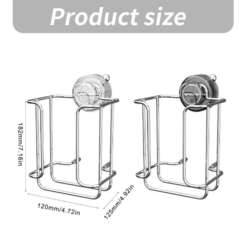 Rusts Proof Bathroom Tissue Holder Delicate Designs Suction Cup Toilet Paper Storage Holder For Home And Office Use