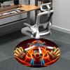 1PC Neon Mario Office Round Area Rug, Indoor Mat Suitable For Office, Under Office Chairs Bedroom Living Room Home Decor, Room Deco110