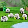 Resin Mini Pandas Miniature Pandas Figurine,Fairys Garden Accessories Garden,Micros Landscape,Plant Pot,Bonsais Craft