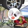 40 Pcs Tire Valve Cap with O Rubber Ring Plastic Chrome Dust Proof Covers Universal Cars Bicycle Trucks Motorcycles Accessories