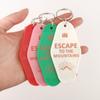 Vintage Acrylic Motel Room Keychain: Retro & Durable Design