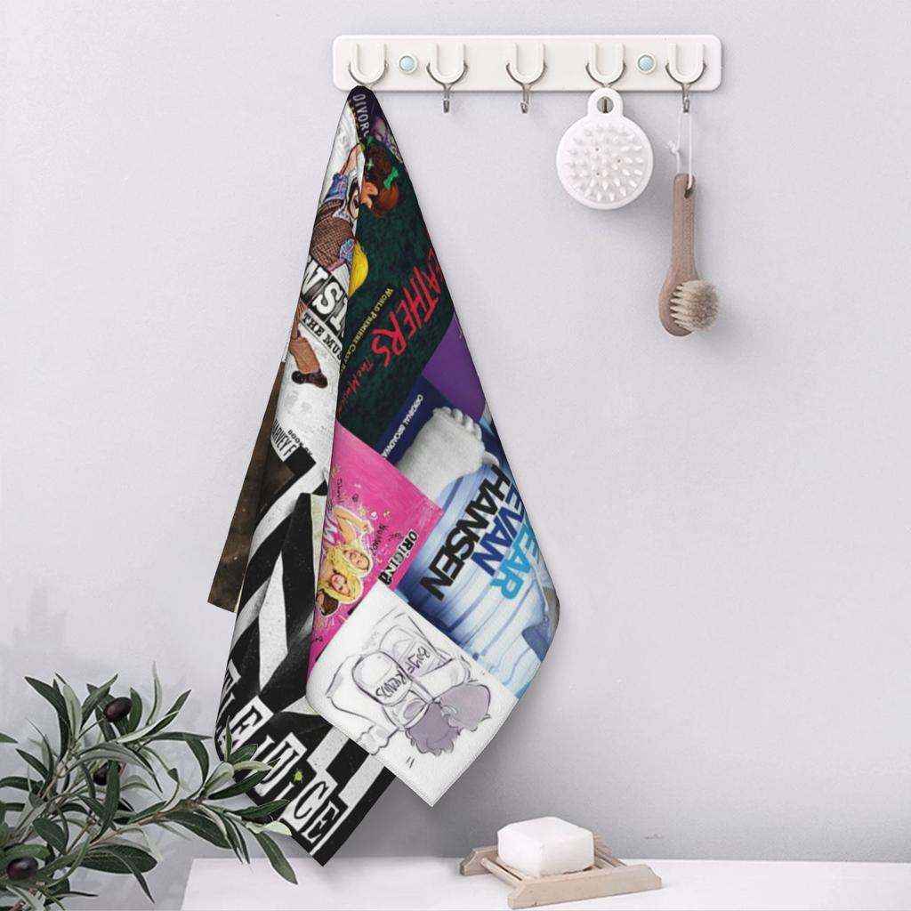 Musicals Collage Iv musical play Soft Face Towel Quick Dry Pool Bath Cotton Towels Absorbent Quick