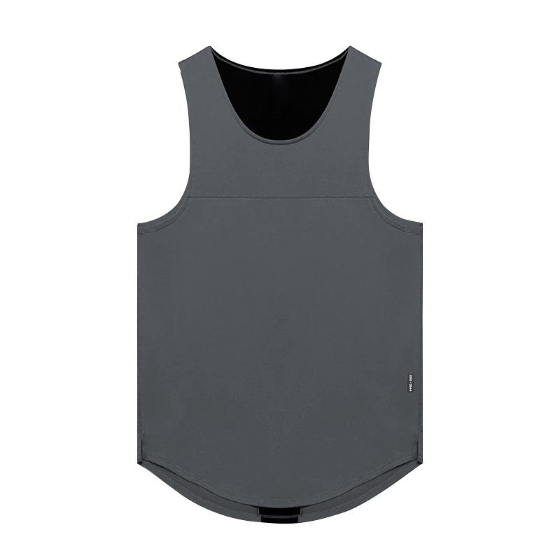 Men's Summer Elastic Fitness Vest - Stylish Printed Sleeveless T-Shirt