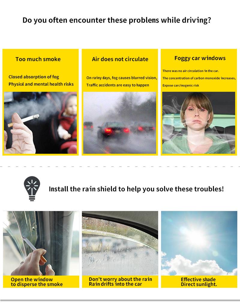 Southeast S09 Window Visor: Rain & Sun Shield