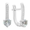 Silver Earrings with Natural Topaz 1.361ct (2188247)