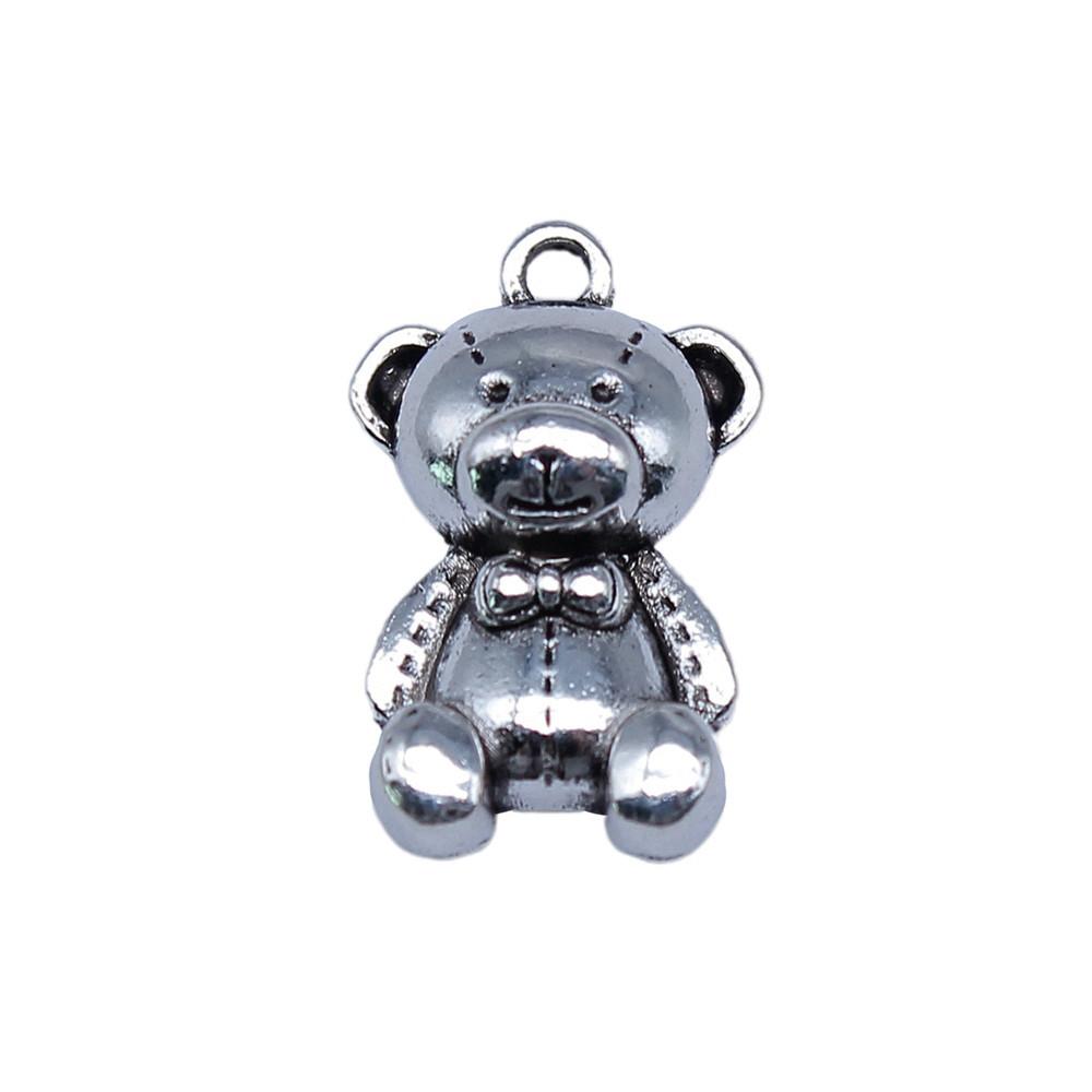 Bear Pendants Metal Animal Charms Panda For DIY Bracelet Necklace Earrings Accessories