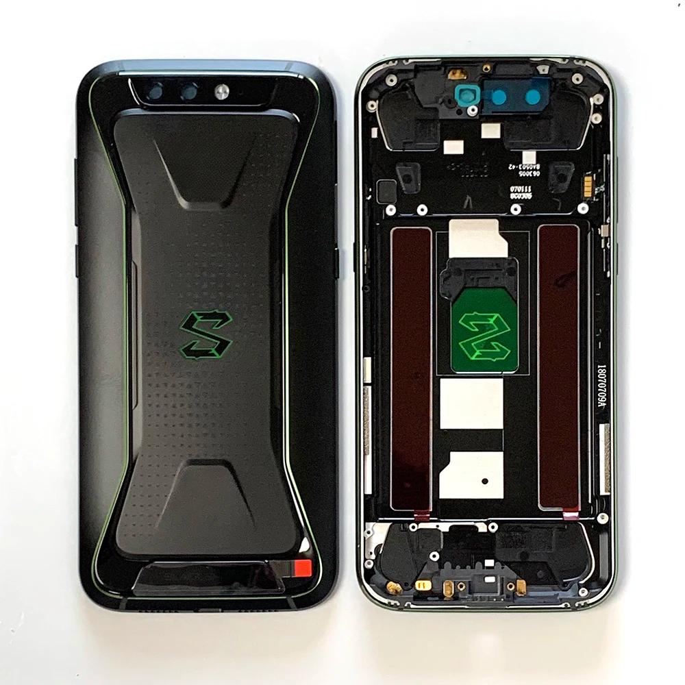 

5,99 для Xiaomi Black Shark задняя крышка батарейного отсека + рамка объектива камеры Blackshark SKR-H0 SKR-A0 задний корпус + боковые клавиши чёрный
