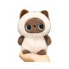 Mini Cute Little Fox Table Companion Doll Dolls Siamese Cat Plush Toys Office Ornaments Doll