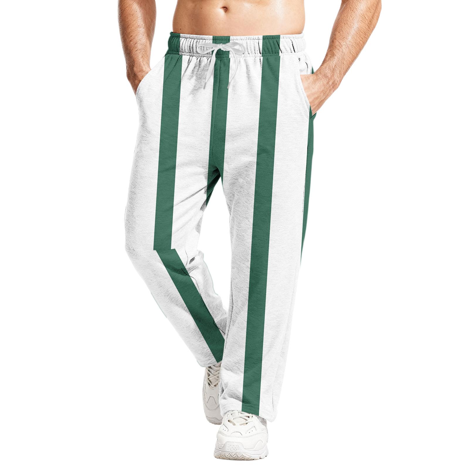 Winnerer Moon Heren Casual Joggingbroek met Relaxte Pasvorm, Stretch Tailleband en Trekkoord, Yogabroek XXL groen
