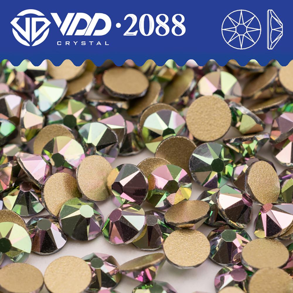 VDD SS16-SS30 High Quality 2088 Rhinestones Crystal Flatback 8 Big 8 Small 16cut Stones for DIY Crafts Nail Art Decoration