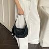 2025 New Messenger Bag Women's High-end Underarm Bag, First-layer Cowhide Women's Bag, Genuine Leather Niche Shoulder Crescent Bag