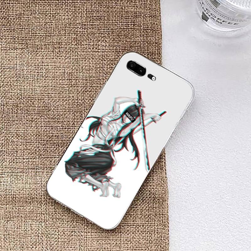 Hentai Harajuku Anime Girl Case Phone Case For Huawei P50 P40 P30 Pro Mate 40 30 Pro Nova 8 8i Y7P Honor Transparent Phone Cover