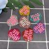 Diy Crystal Epoxy Mold Earrings Pendant Jewelry Mold Hanging Pendant Decoration Love Heart Shape Mirror Silicone Mold