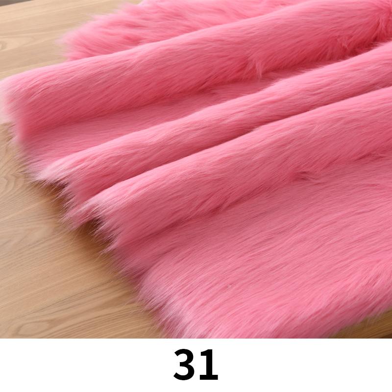 100*170cm Imitation Fox Fur Fabric 5cm Long Artificial Fur Plush Fabric For Diy Carpet Jewelry Phone Counter Cover Photo Props