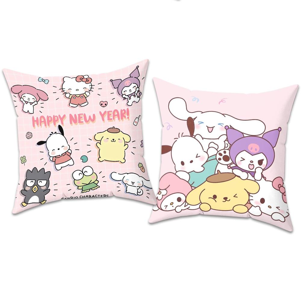 Pillow Case Decorative Pillows For Sofa Cover Sanrio Characters Kawaii Cartoon Pillowcase Decor 40X40 Home And Decoration Covers