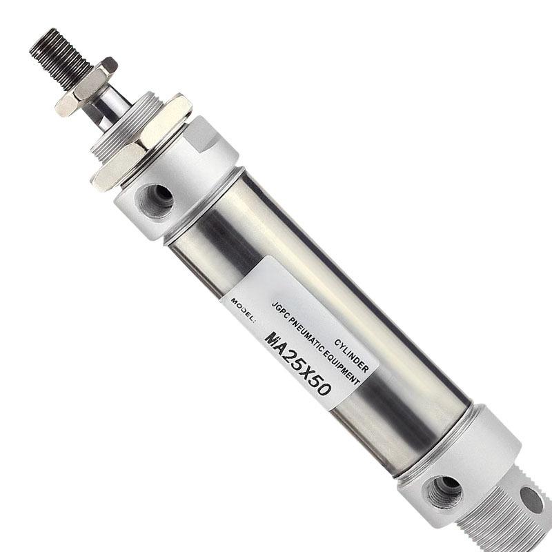 MA Pneumatic Air Cylinder Stainless Steel Mini Double Acting Single Rod 16/20/25/32/40 Bore 10~500mm Stroke MA32