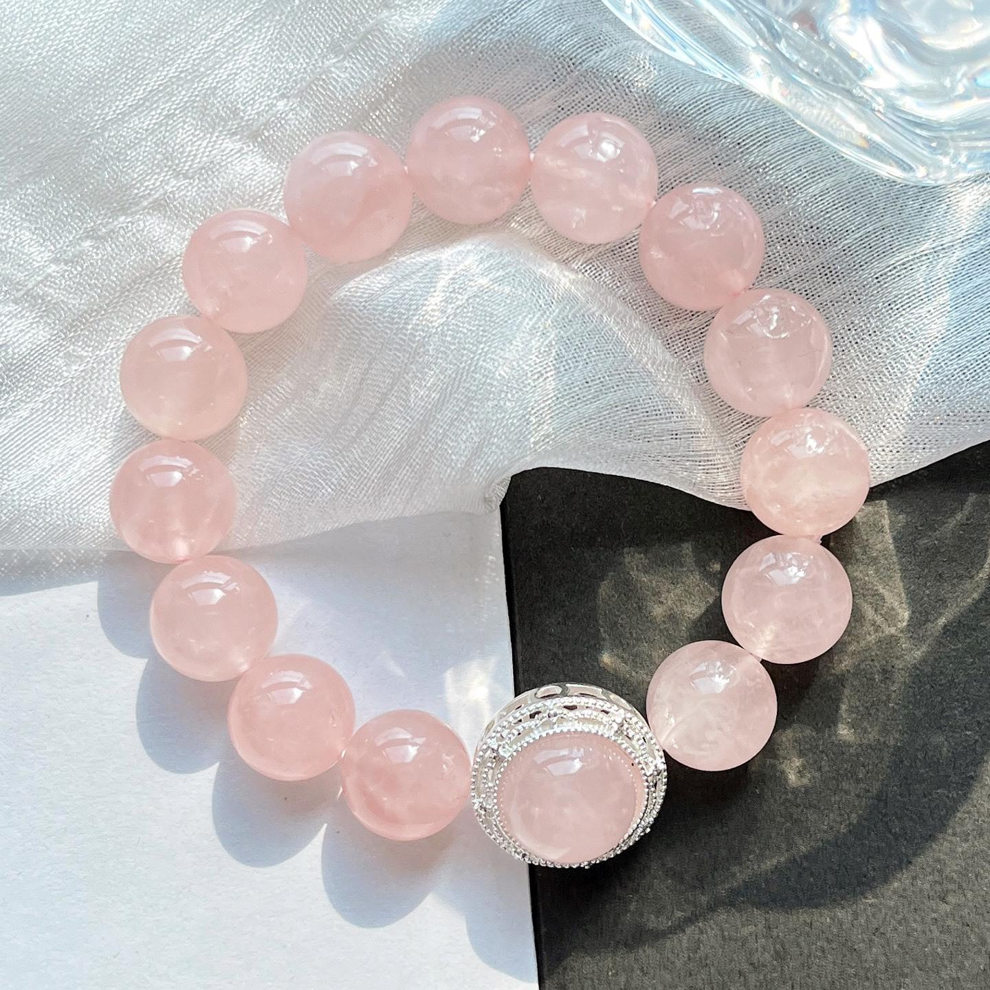 12Mm Madagascar Natural Powder Crystal Bracelet Bracelet