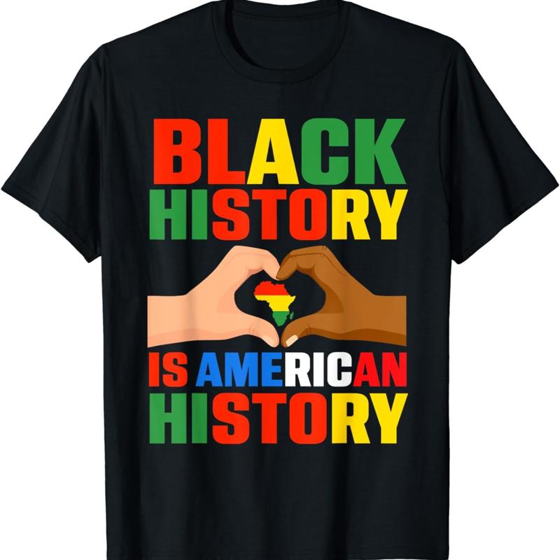

Black History Is American Patriotic African T Shirt 5XL різнокольоровий