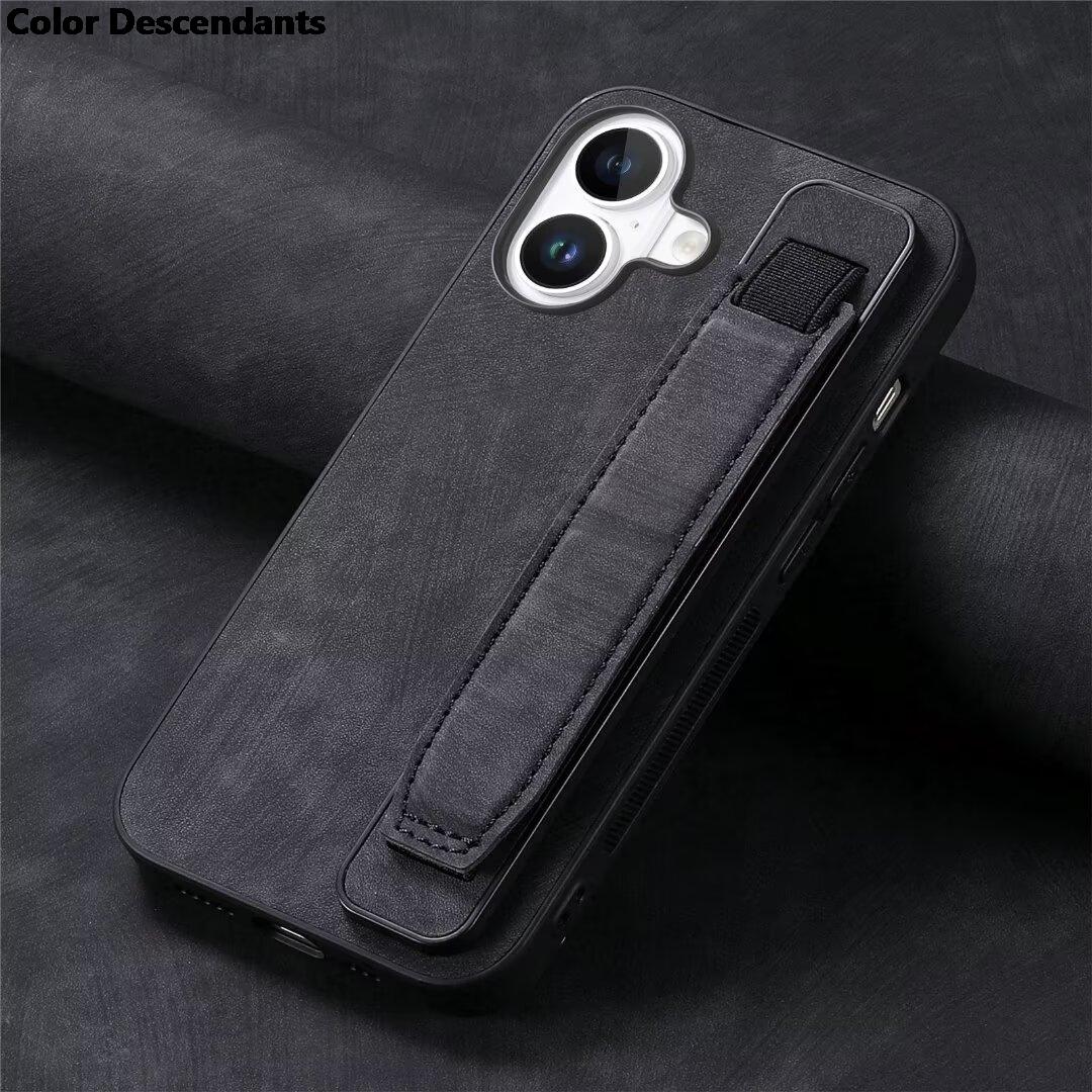 

Wristband Case For OPPO Reno 12 5G 4G 11 11F 10 9 Luxury Leather Wrist Strap Shockproof Anti Drop Back Phone Cover Funda OPPO Reno 9 5G чорний