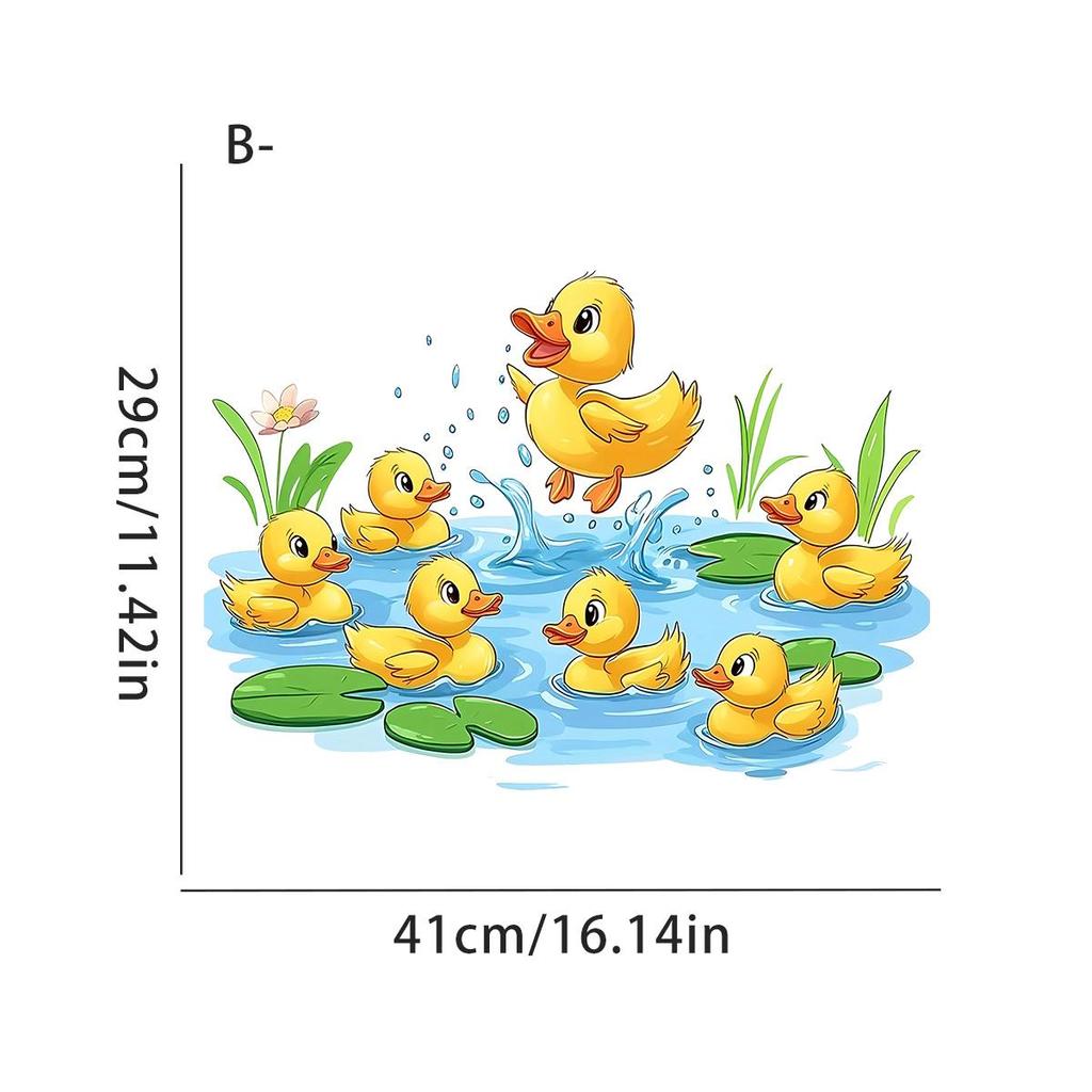 One Duck Toilet Sticker, a Plastic Bathroom Accessory Featuring a Playful Duck Design Suitable for Everyone