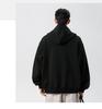 Men's Retro Patchwork Hooded Sweatshirt, 320g, Spring/Autumn Casual Loose Jacket