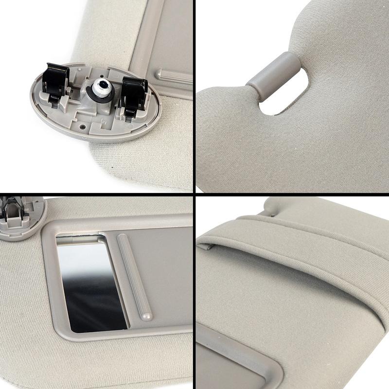 Suitable for Toyota Camry 2007 2008 2009 2010 2011 74320-06780-B02 Car Sun Visor Left and Right Gray with Makeup Mirror