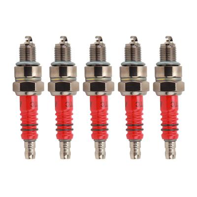 5 Pezzi Candela per Moto A7TC Candele da Corsa Sostituzione per GY6 50cc a 150cc a Quattro Tempi