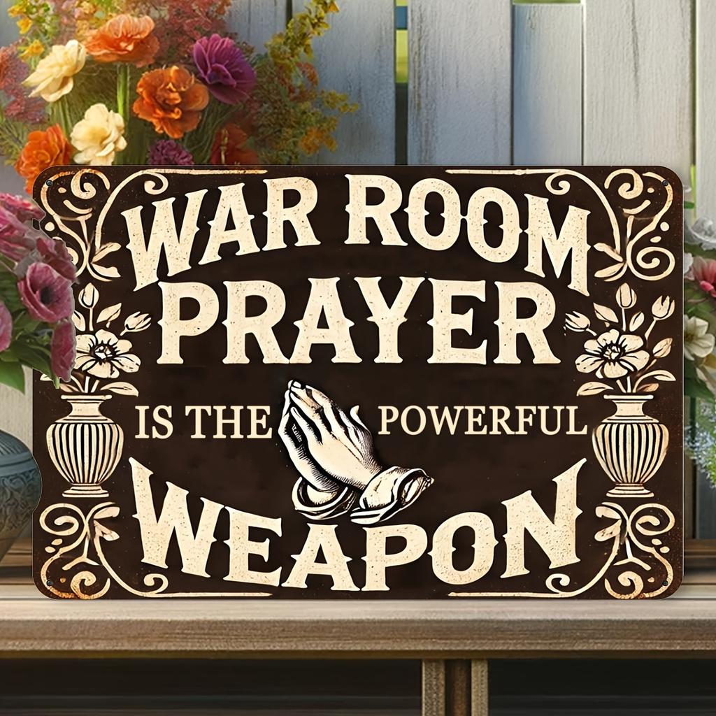 D Flat X Inch D Flat Motivational Prayer Metal Sign Retro Inspirational Wall Art with Dear God Quote Classic Religi