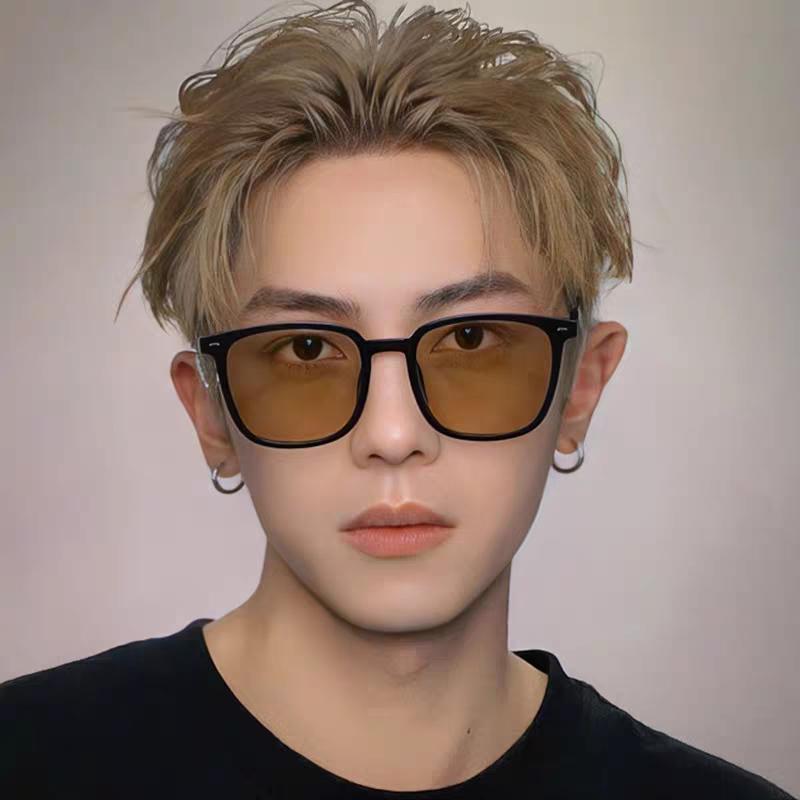 Woman Square Black Fashion Sun Glasses For Female Big Frame Vintage Gradient Sexy Sunglasses Uv400 Men'S Eyewear